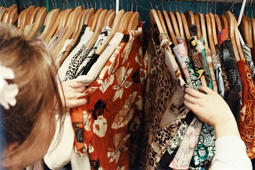 Getting vintage clothing ready for storage