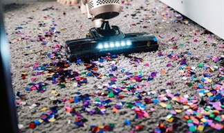 Cleaning up after a house party Cleaning up after a house party